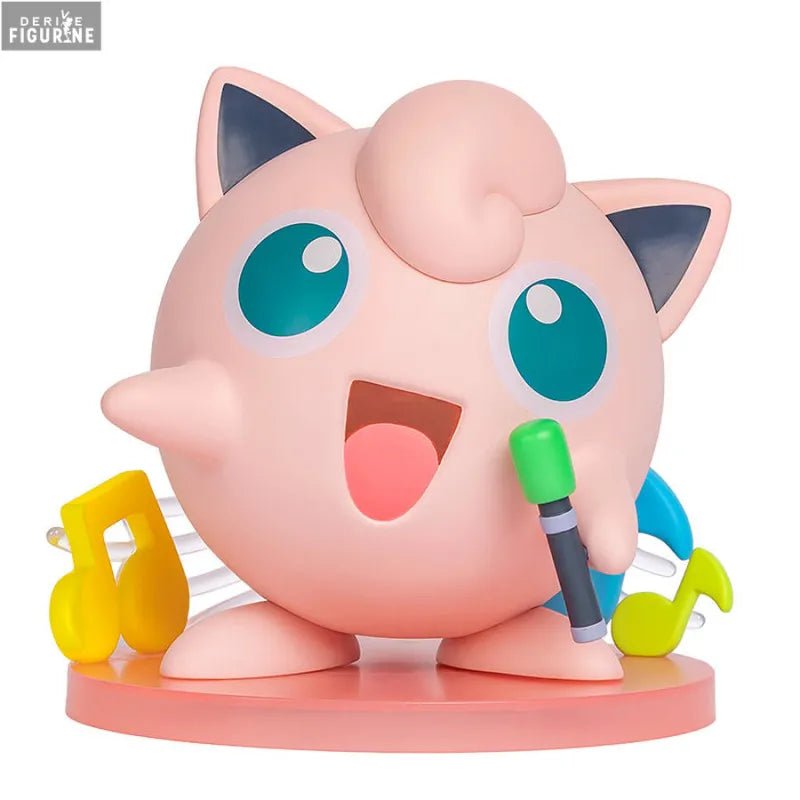 Funism Jigglypuff figure close-up vibrant kawaii pastel pink singing Pokemon display piece - Overrated Korean Beauty & More