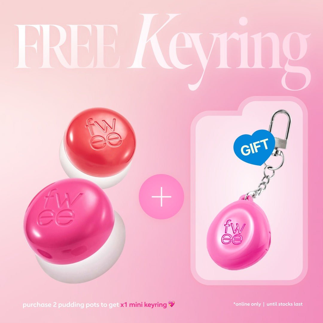 FWEE Lip & Cheek Blurry Pudding Pot Special Keyring Set - OVERRATED