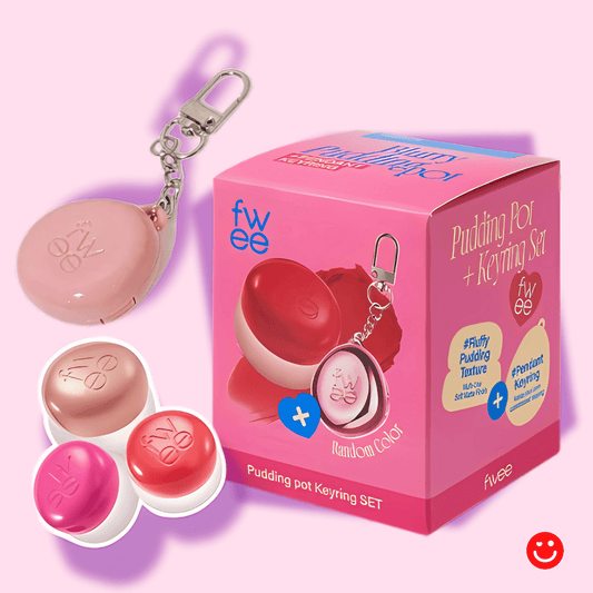 FWEE Lip & Cheek Blurry Pudding Pot Special Keyring Set - OVERRATED