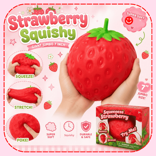 Giant Jumbo Strawberry Squishy - OVERRATED