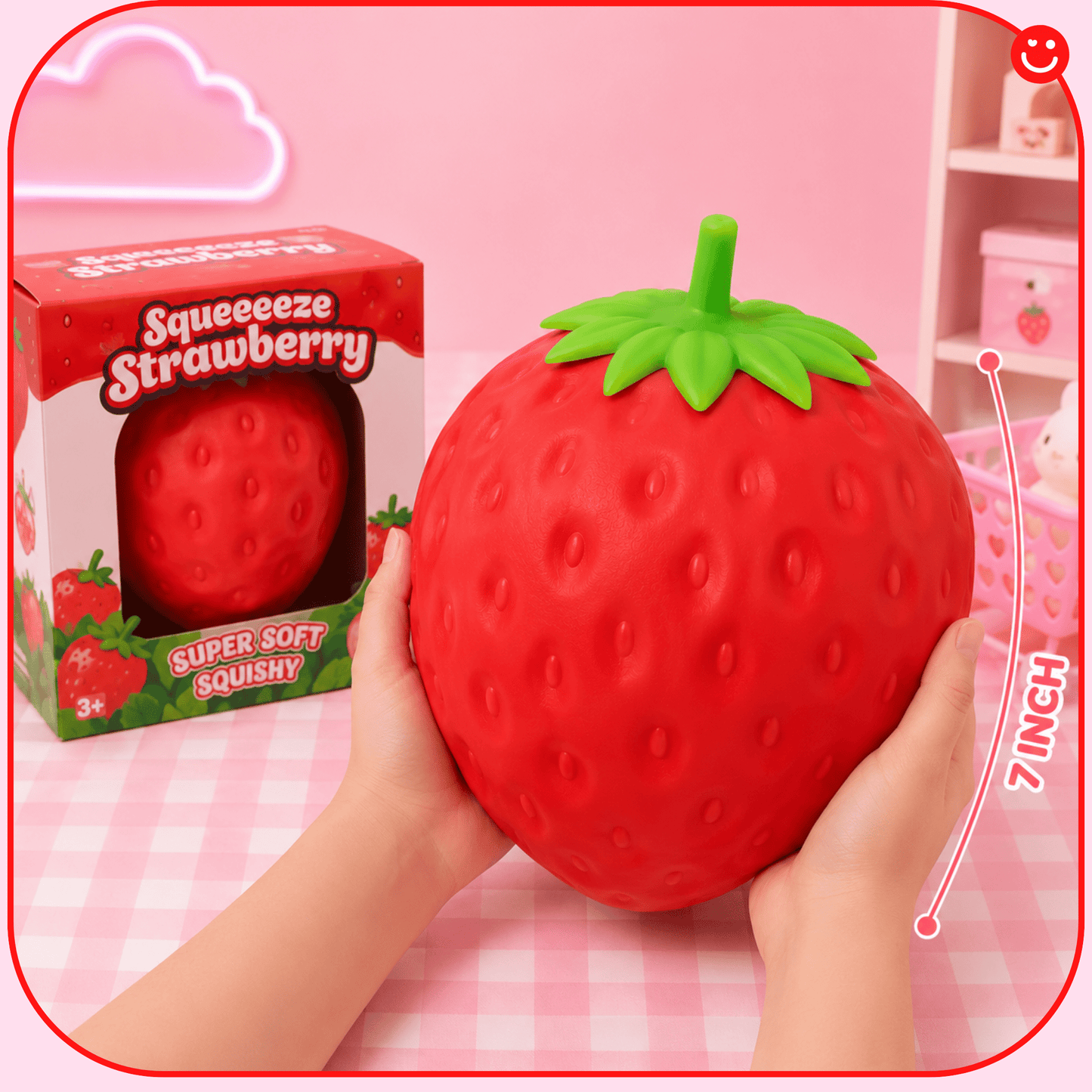 Giant Jumbo Strawberry Squishy - OVERRATED