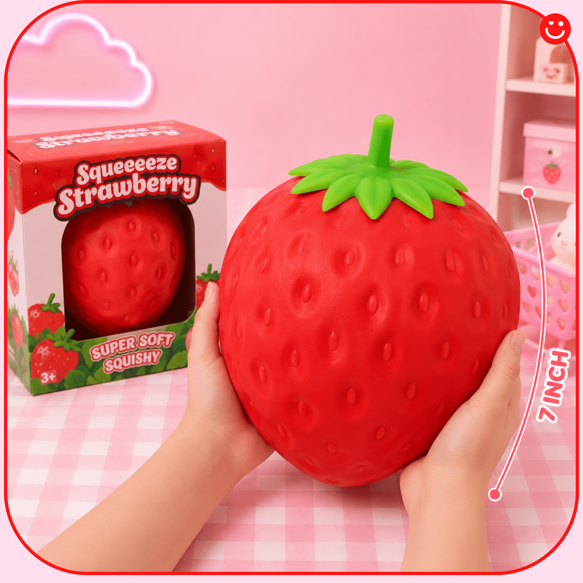 Giant Jumbo Strawberry Squishy - OVERRATED