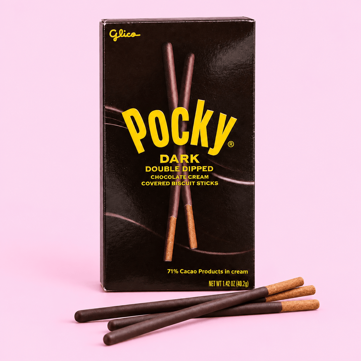Glico Pocky Double Dipped Dark Chocolate Sticks 1.42oz 10ct - OVERRATED