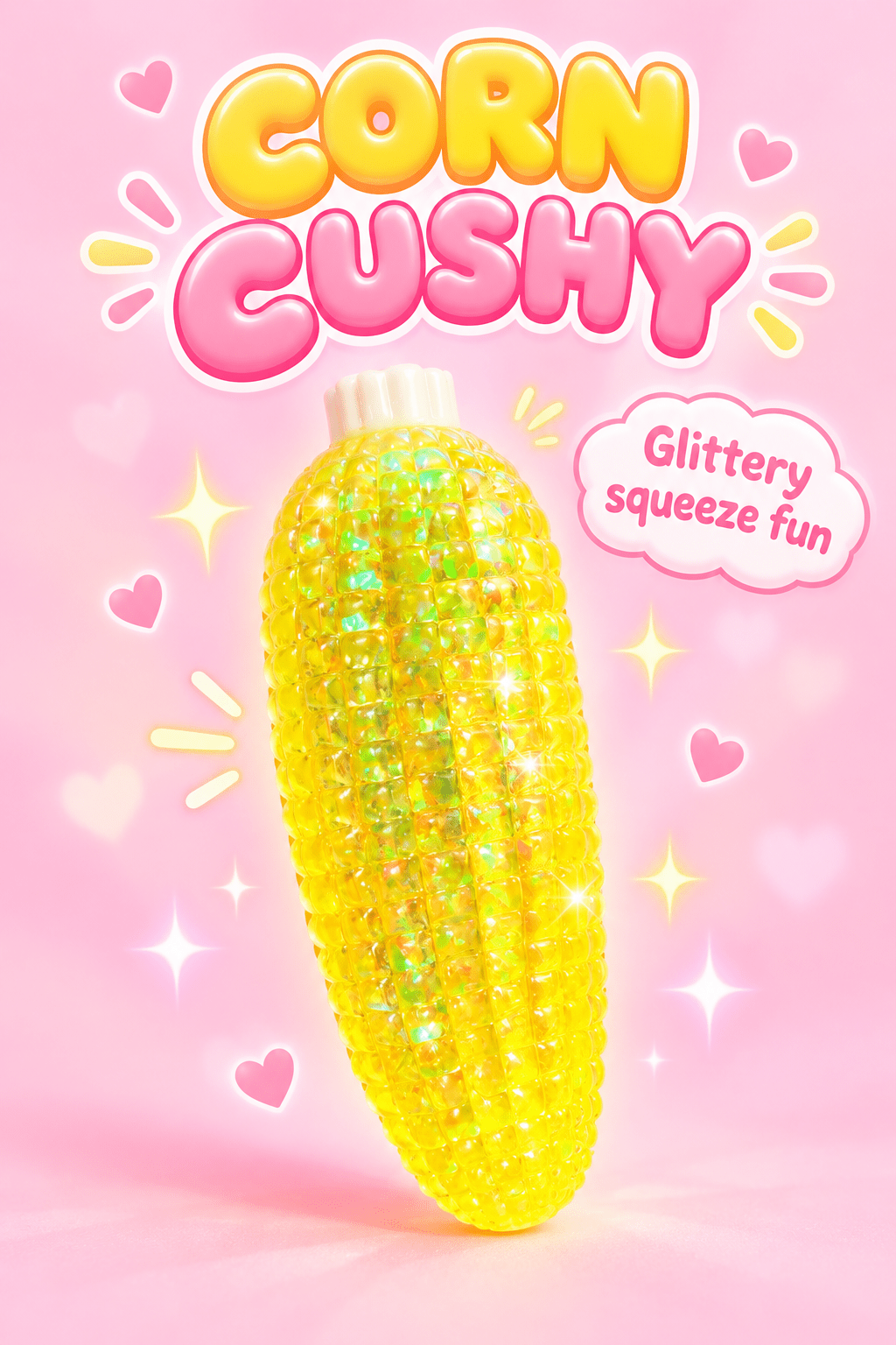 Glitter Corn Squishy Toy - OVERRATED