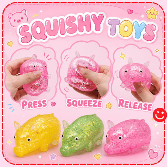 Glitter Pig Sensory Squishy Toy - OVERRATED