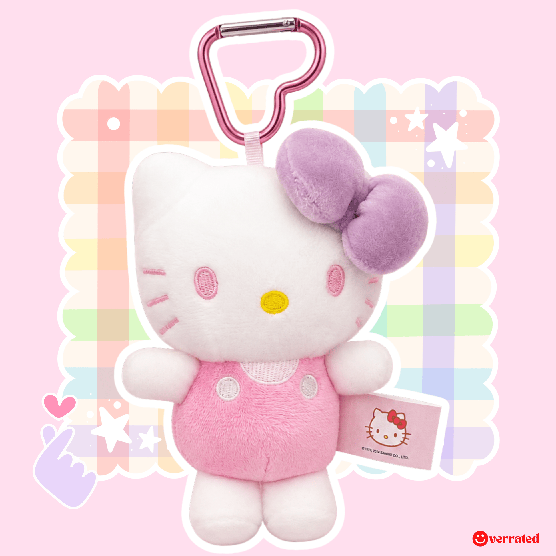 H. K. Lavender Bow Plush Keychain - OVERRATED