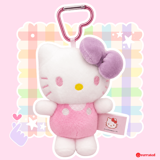 H. K. Lavender Bow Plush Keychain - OVERRATED