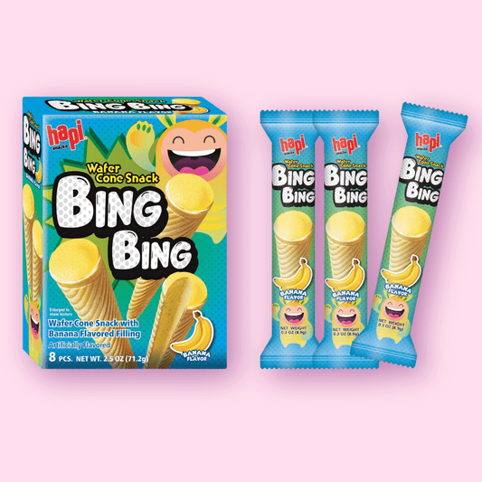 HAPI BING BING Cone Snack Banana Flavor - OVERRATED