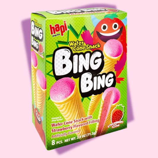 Hapi Bing Bing Cone Snack with Strawberry Flavored Filling - OVERRATED