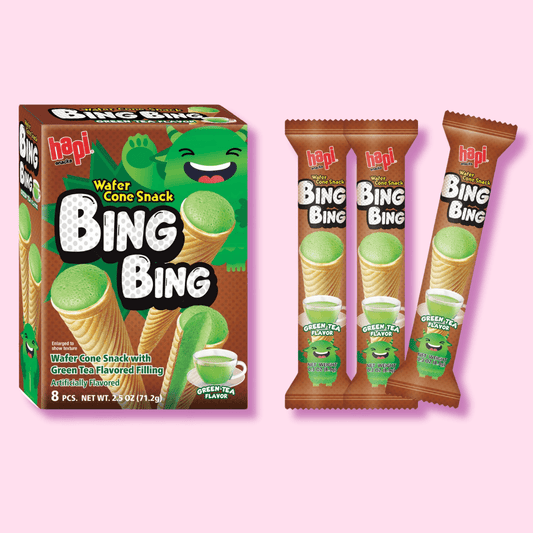 Hapi Bing Bing Green Tea Flavor Cone Snack - OVERRATED