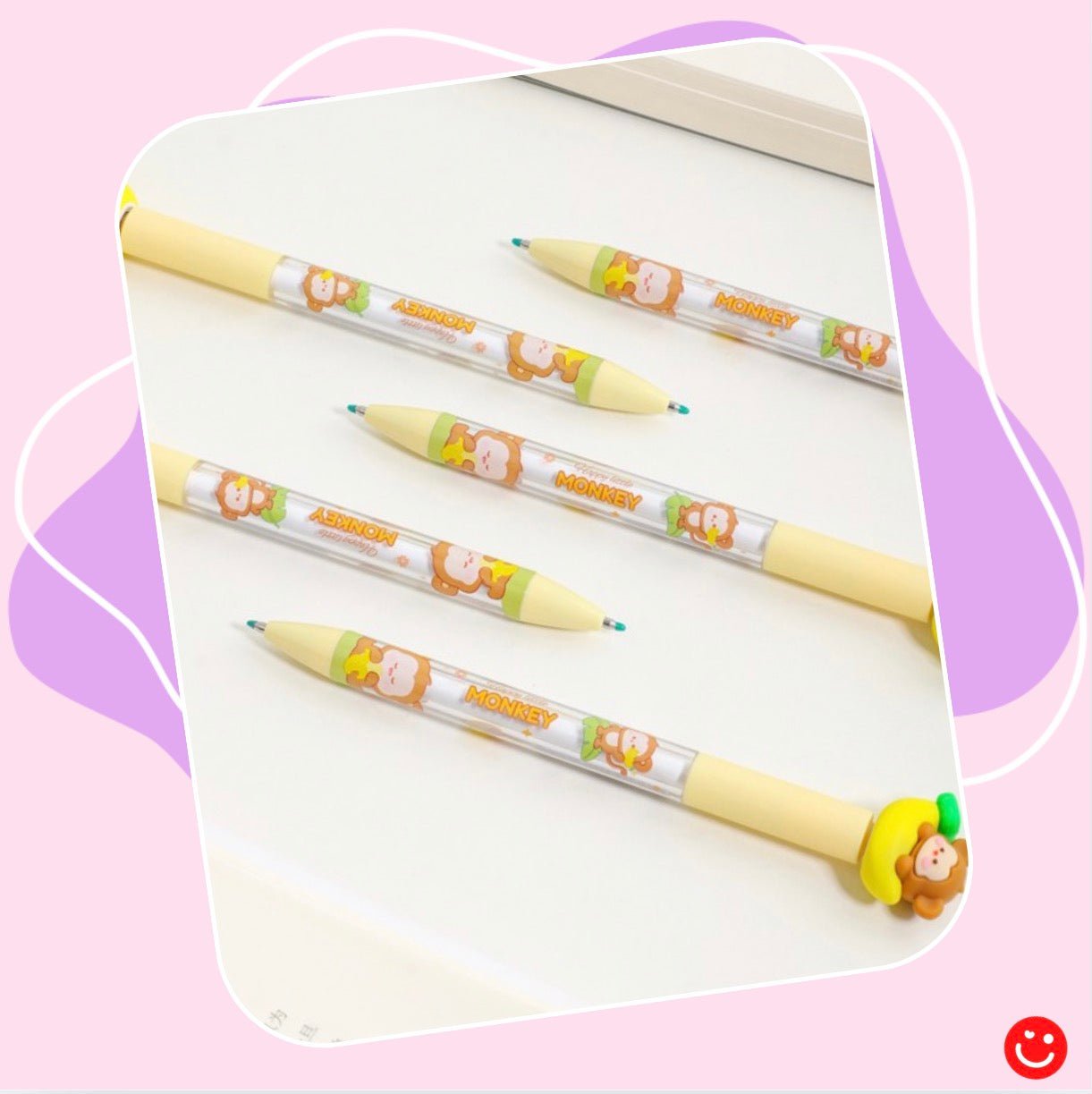 Kawaii gel pen smooth black ink twist mechanism for school - Overrated Korean Beauty & More