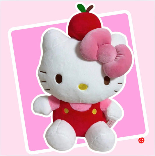 Hello Kitty Apple Bow Plushie - OVERRATED