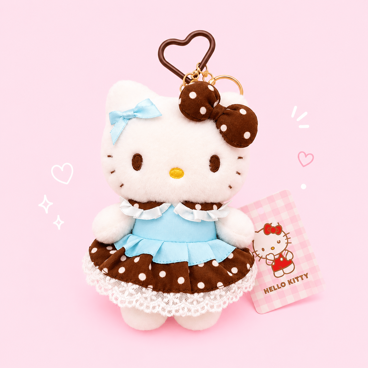 Hello Kitty Chocolate Mint Plush Keychain - OVERRATED