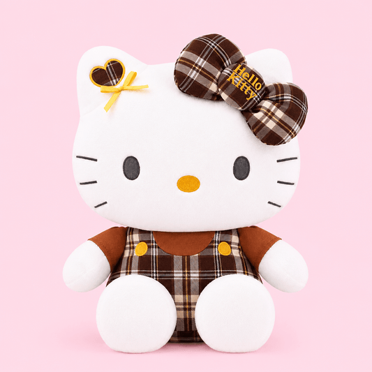 Hello Kitty Chocolate Plaid Plush - OVERRATED