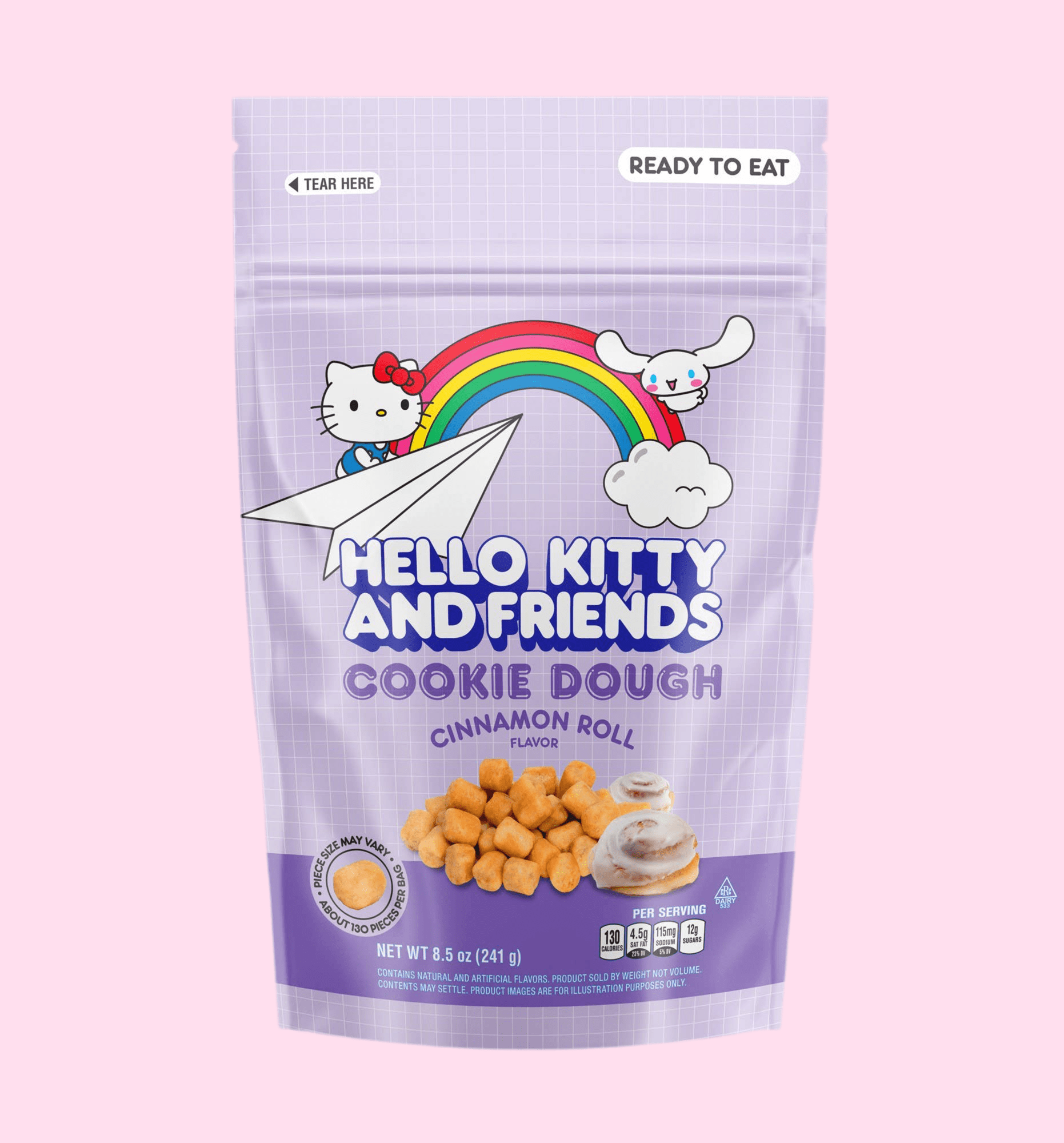 Hello Kitty Cookie Dough Bites - Cinnamon Roll 8.5oz - OVERRATED