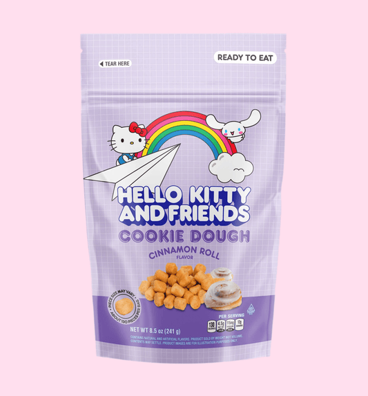Hello Kitty Cookie Dough Bites - Cinnamon Roll 8.5oz - OVERRATED