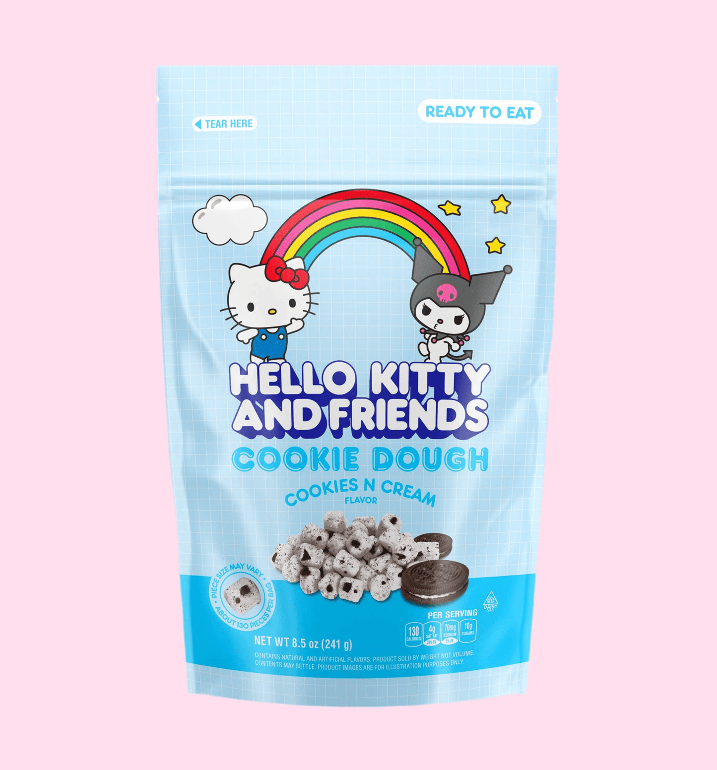 Hello Kitty Cookie Dough Bites - Cookies N Cream, 8.5oz, 10c - OVERRATED