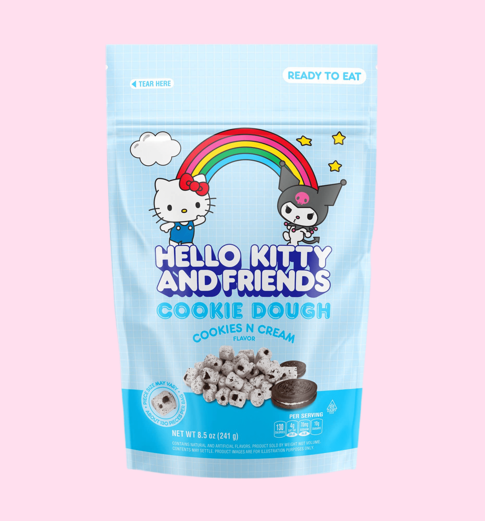 Hello Kitty Cookie Dough Bites - Cookies N Cream, 8.5oz, 10c - OVERRATED