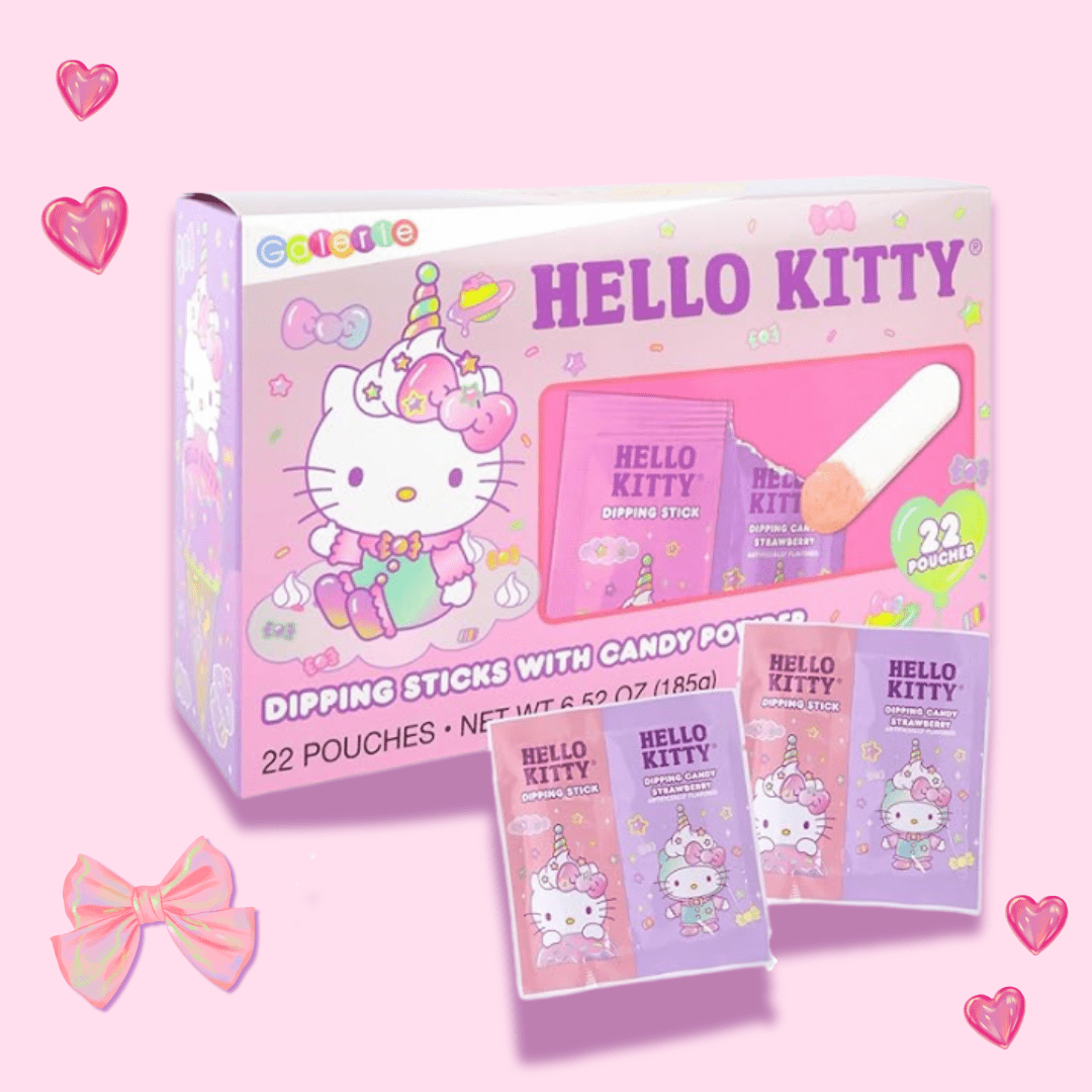 Hello Kitty Dipping Stick With Candy Powder Box - OVERRATED