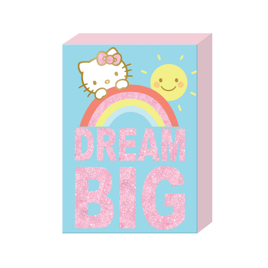 Hello Kitty Glitter 5" x 7" x 1.5" Box Sign Wall Art - OVERRATED