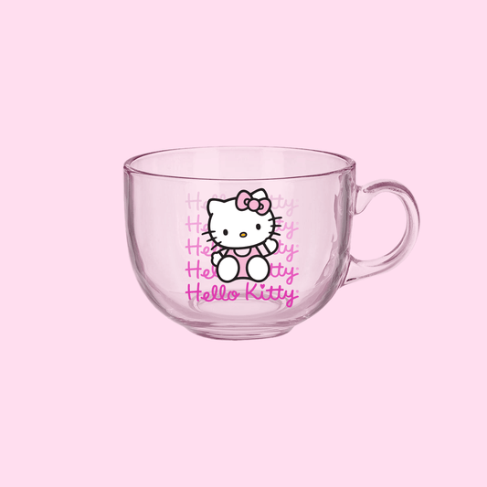 Hello Kitty Gradient 16oz Glass Coffee Mug - OVERRATED
