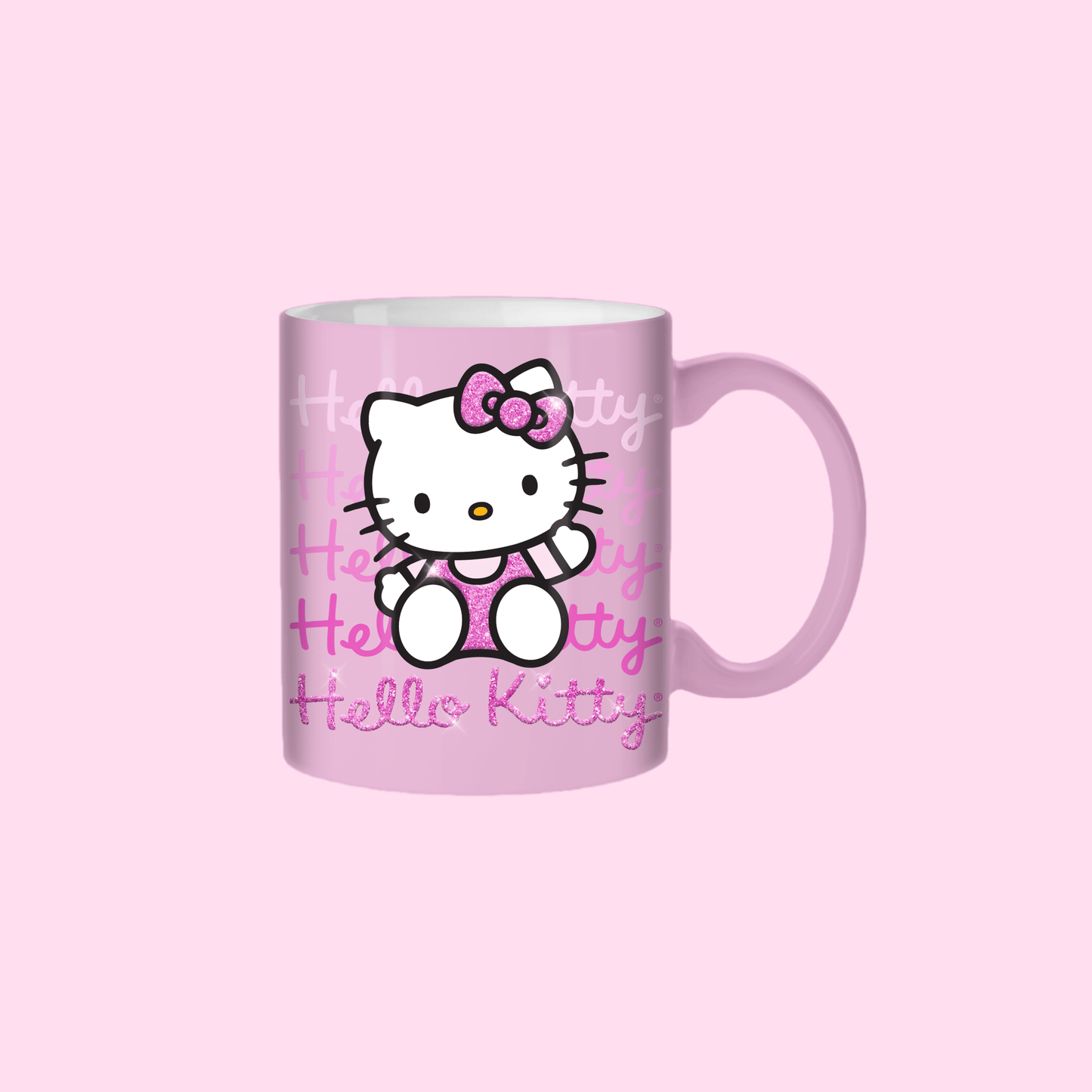 Hello Kitty Gradient Glitter 20oz Ceramic Mug - OVERRATED