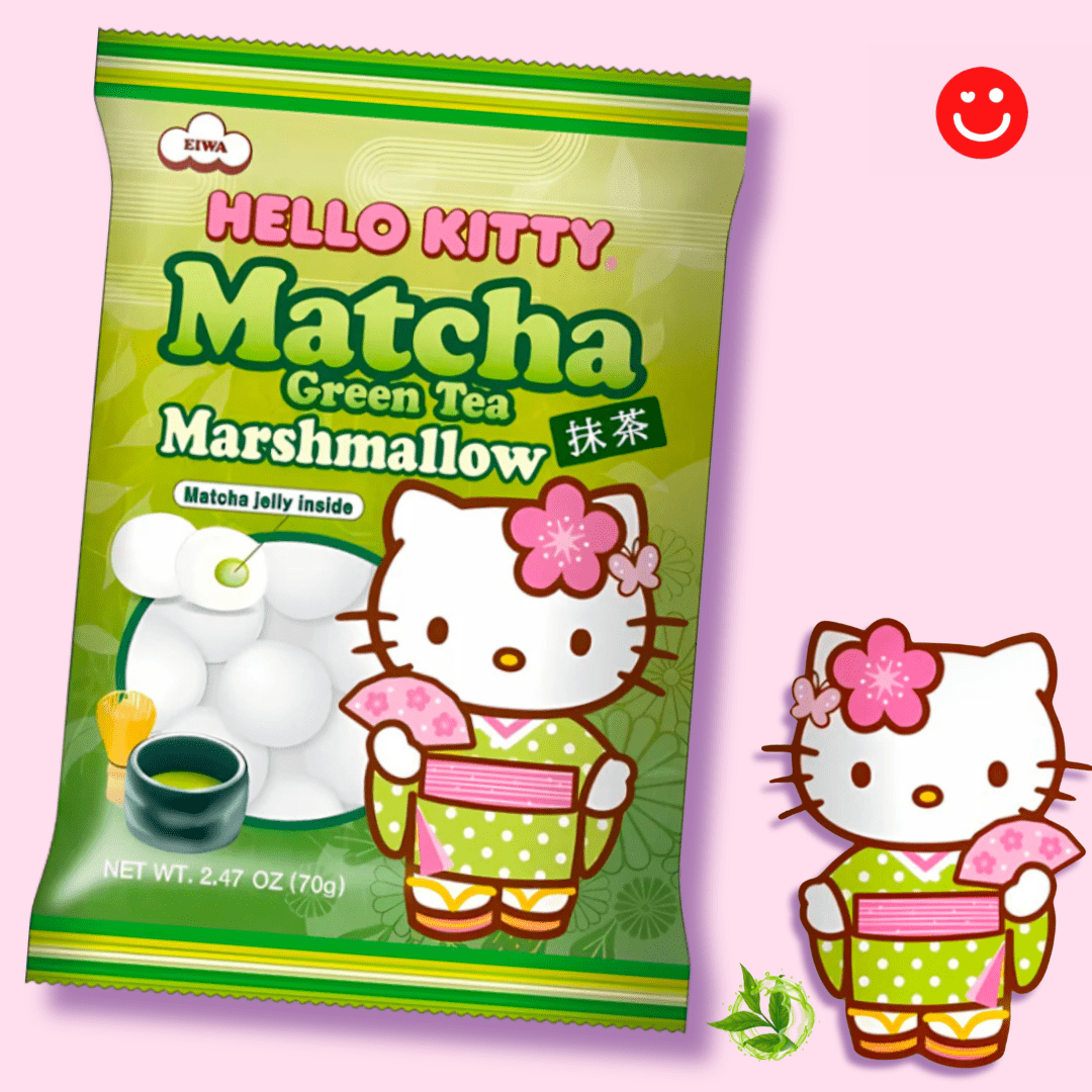 Hello Kitty Green Tea Marshmallow - OVERRATED