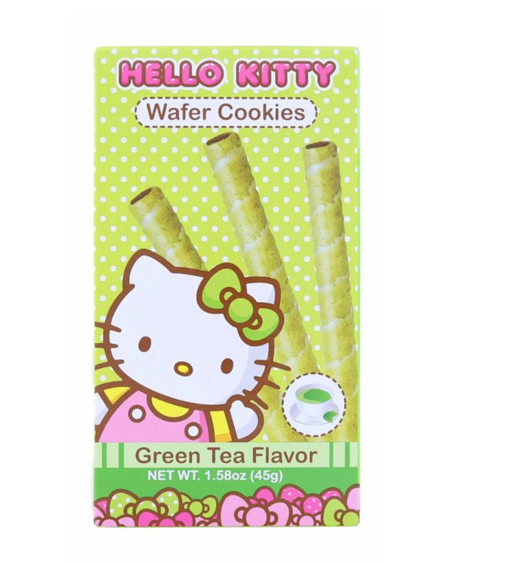 Hello Kitty Green Tea Wafer Cookies - OVERRATED