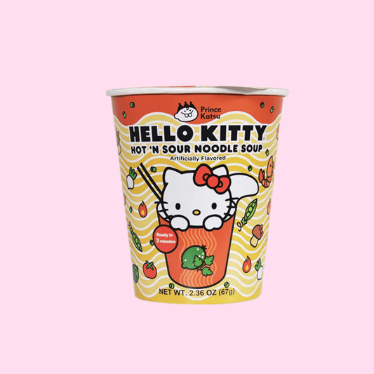 Hello Kitty Hot 'N Sour Noodle Soup Cup - OVERRATED