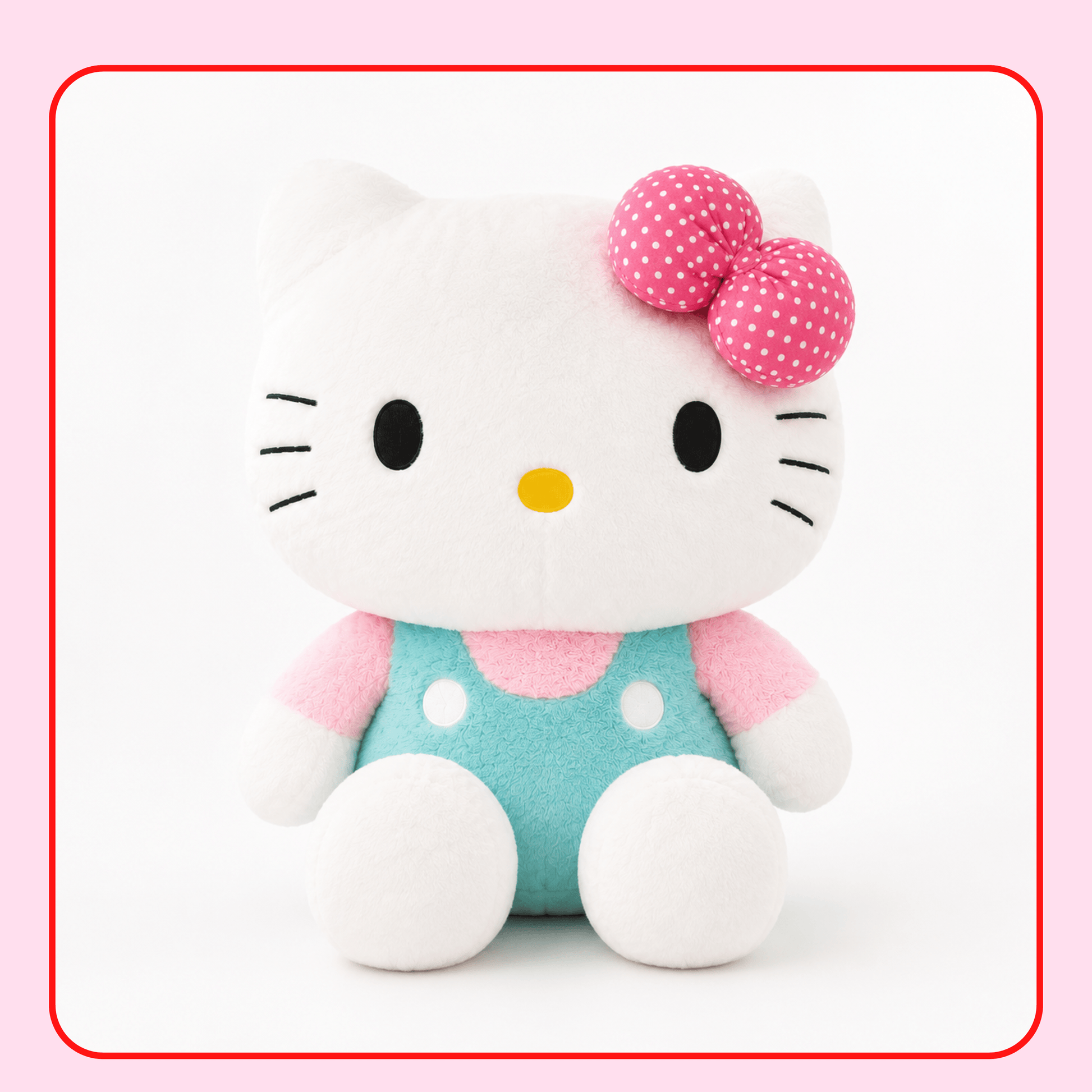Hello Kitty Jumbo Plush – Pastel Overall Edition - OVERRATED