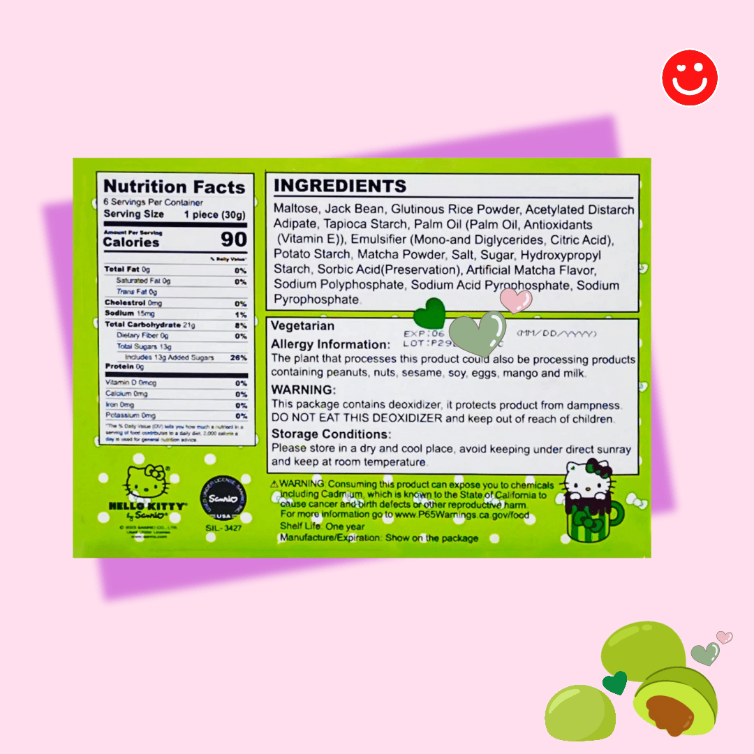 Hello Kitty Matcha Mochi - OVERRATED