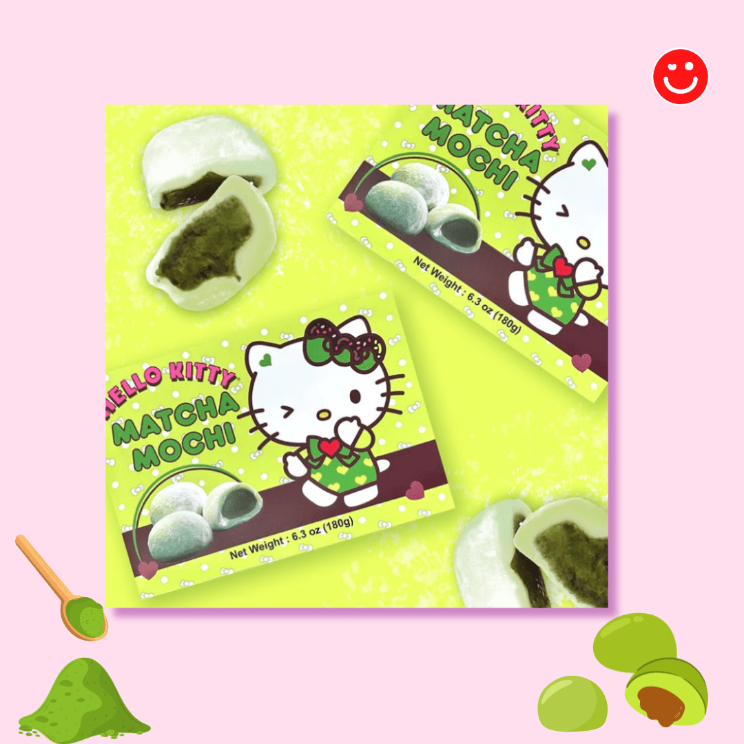 Hello Kitty Matcha Mochi - OVERRATED