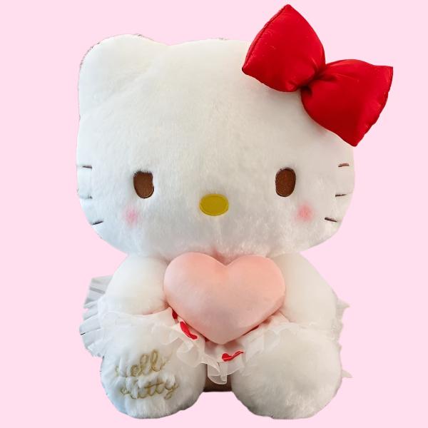 Hello Kitty Mid Size Heart Dress Plushie - OVERRATED