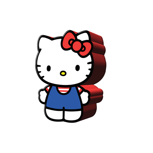 Hello Kitty Patriotic Shine Large Die Cut MDF Box Wall Sign - OVERRATED