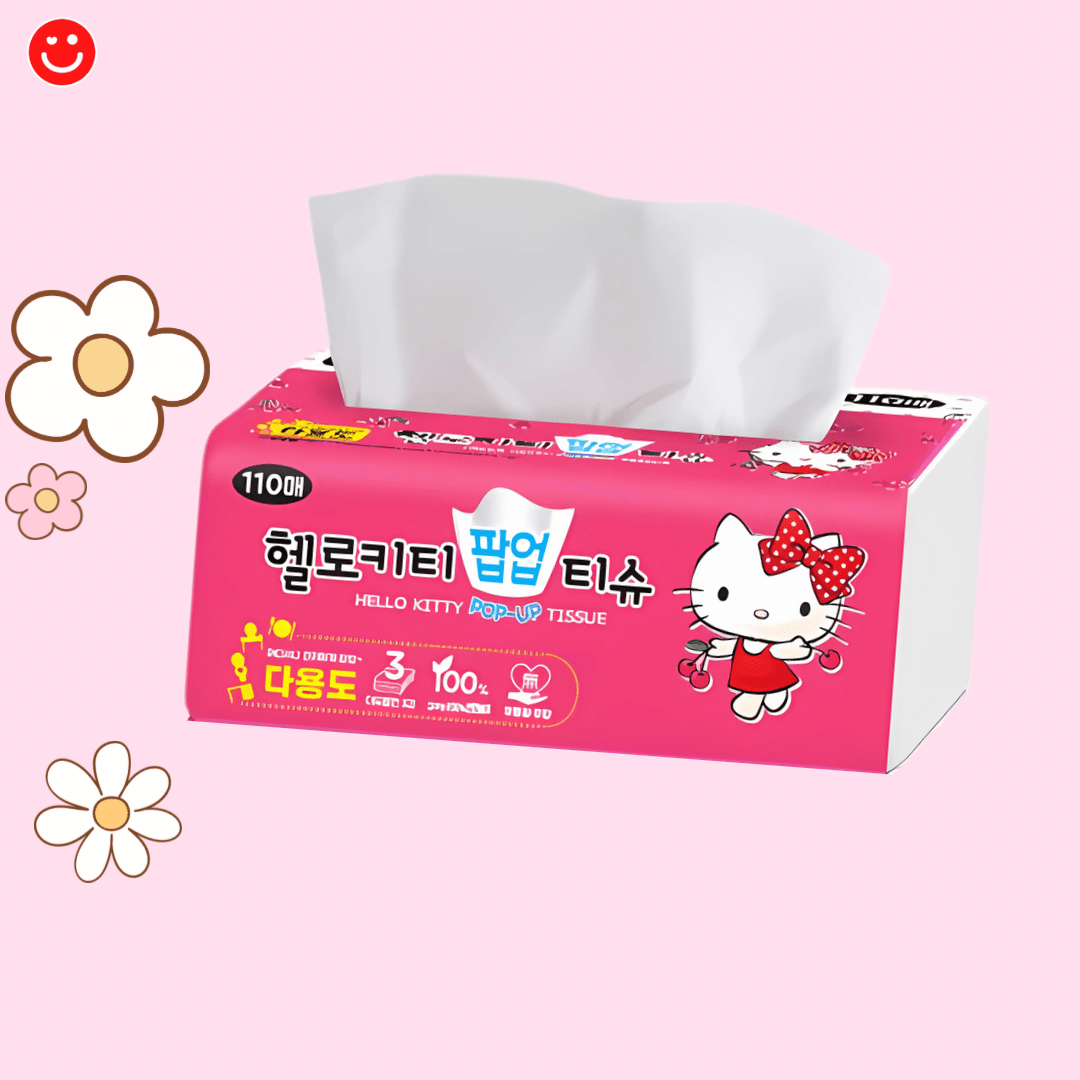 Hello Tissue Hello Kitty tissue box kawaii pop-up soft facial – OVERRATED