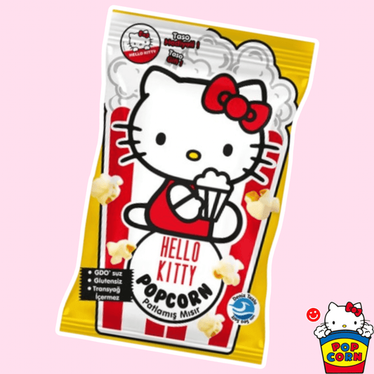 Hello Kitty popcorn Sanrio licensed snack kawaii tin gift - Overrated Korean Beauty & More
