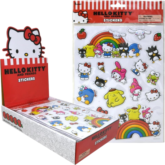 Hello Kitty stickers raised puffy sheet Sanrio collectible - Overrated Korean Beauty & More
