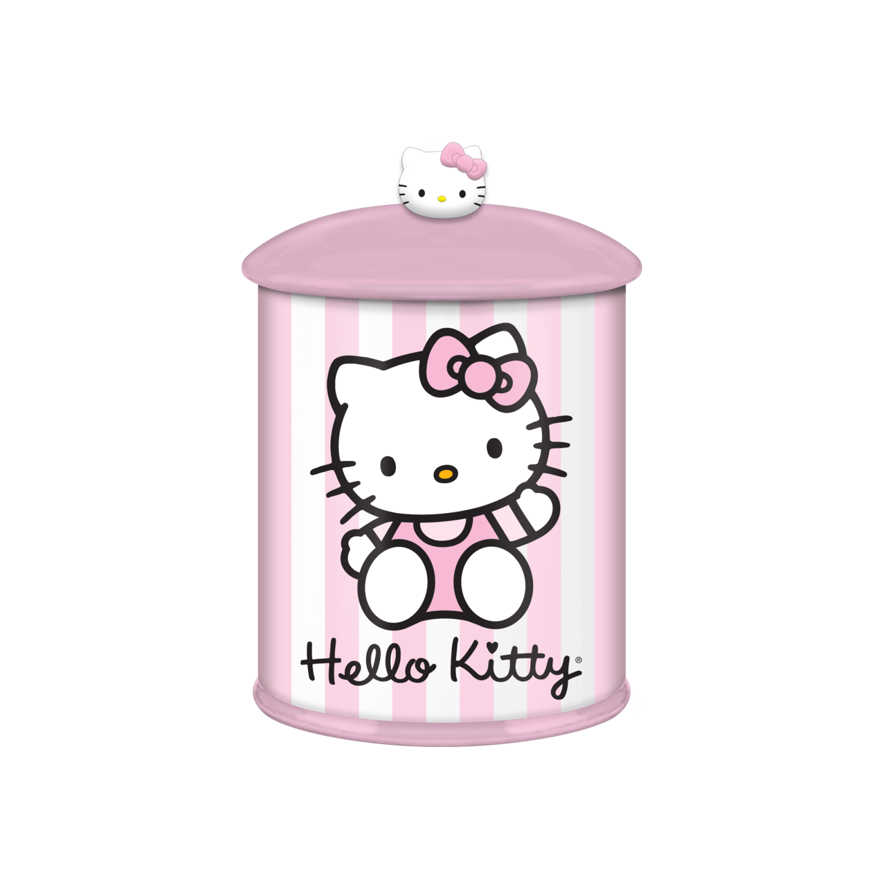 Hello Kitty Script Logo Pink 8" Ceramic Canister - OVERRATED