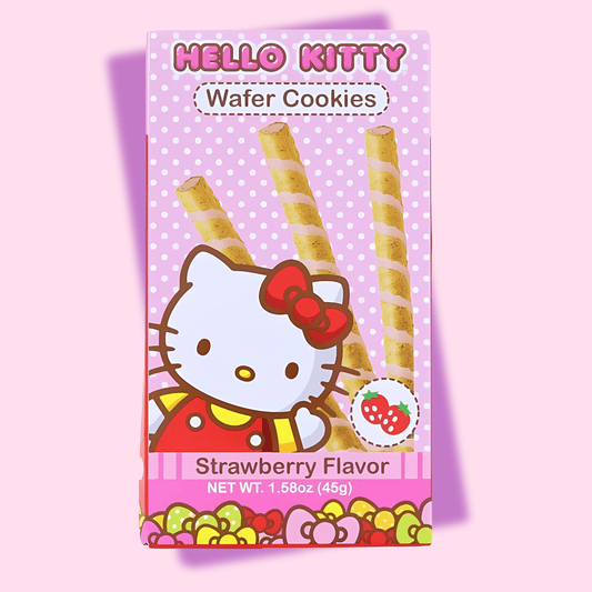 Hello Kitty stawberry Wafer Cookies - OVERRATED