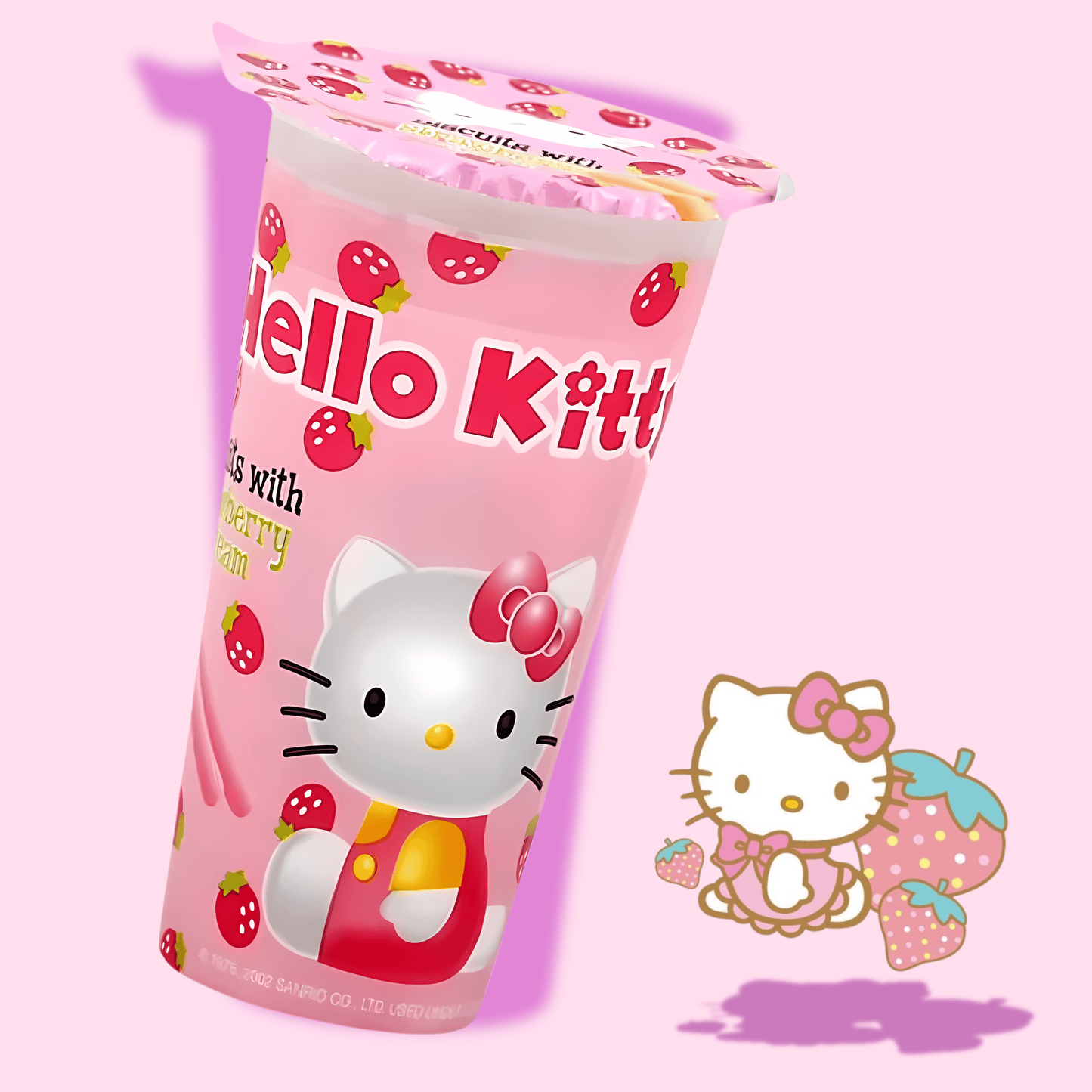 Hello Kitty Strawberry Dip Biscuits - OVERRATED