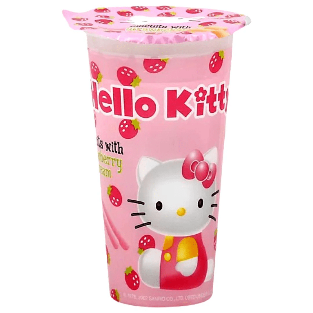 Hello Kitty Strawberry Dip Biscuits - OVERRATED