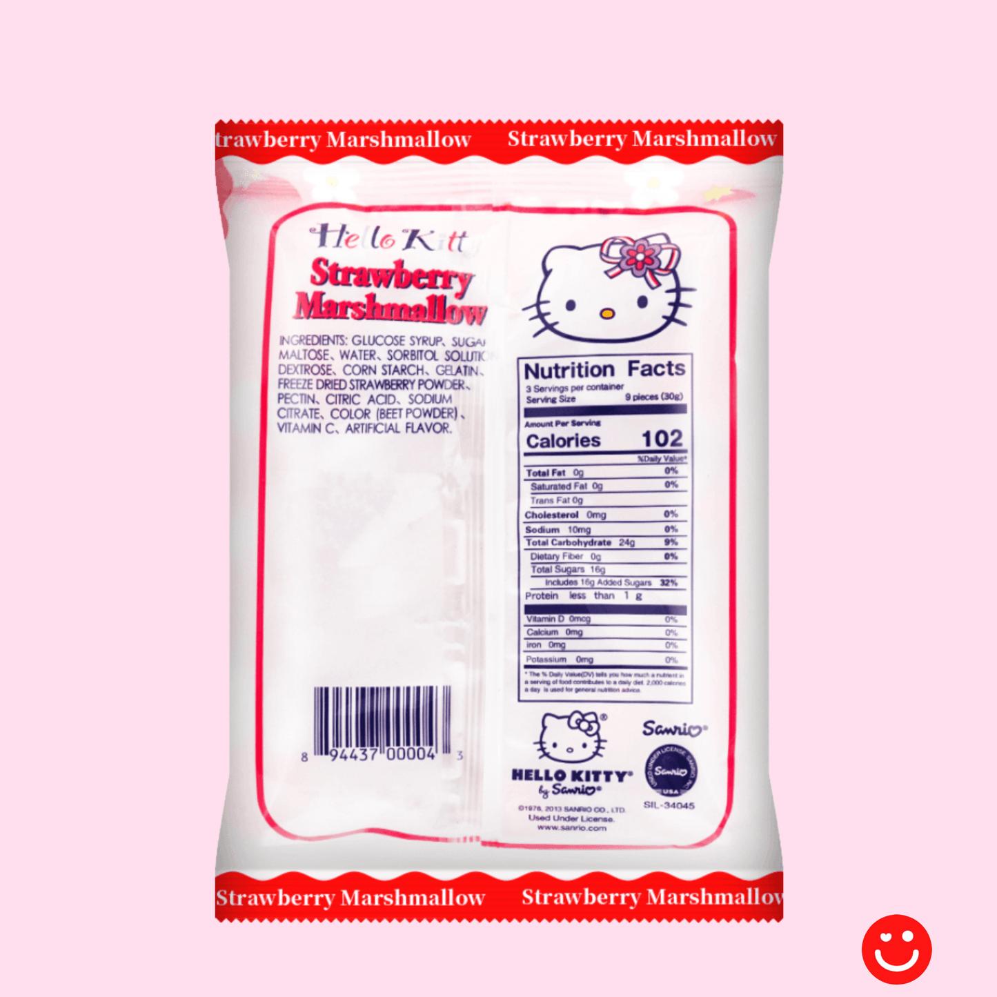 Hello Kitty, Strawberry Marshmallow, 3.1oz - OVERRATED