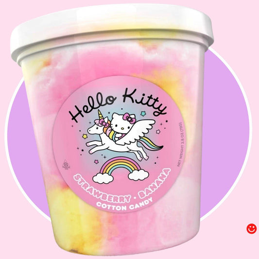 Hello Kitty Strawberry/Banana Cotton Candy Tub - OVERRATED