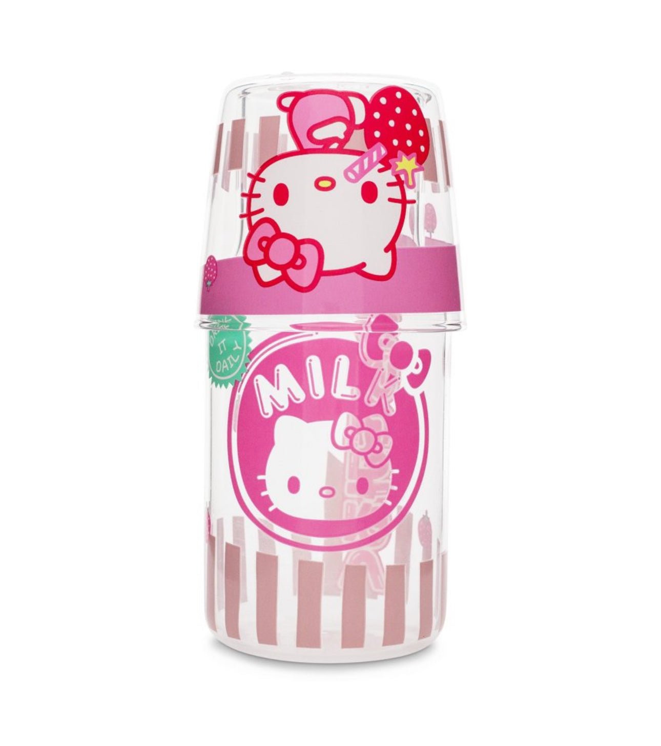 Hello Kitty Tokyo 18oz. Kawaii Glass Water Pitcher with Cup - OVERRATED