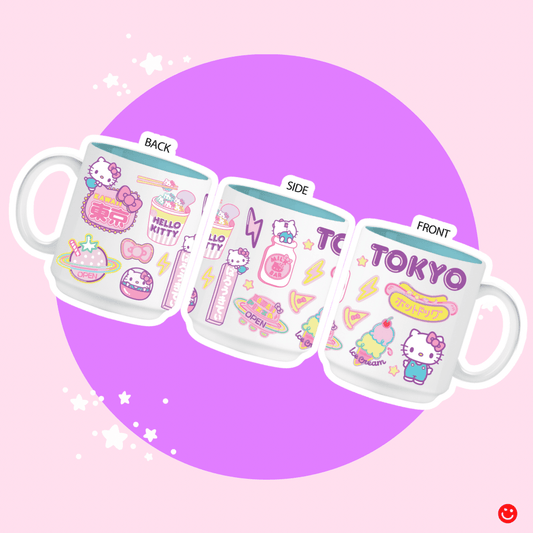 Hello Kitty Tokyo Destination 13oz Single Stackable Ceramic - OVERRATED
