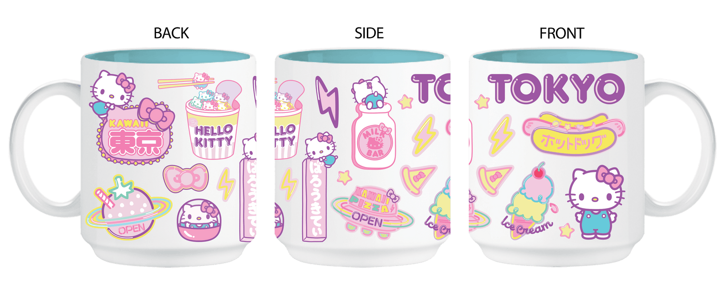Hello Kitty Tokyo Destination 13oz Single Stackable Ceramic - OVERRATED