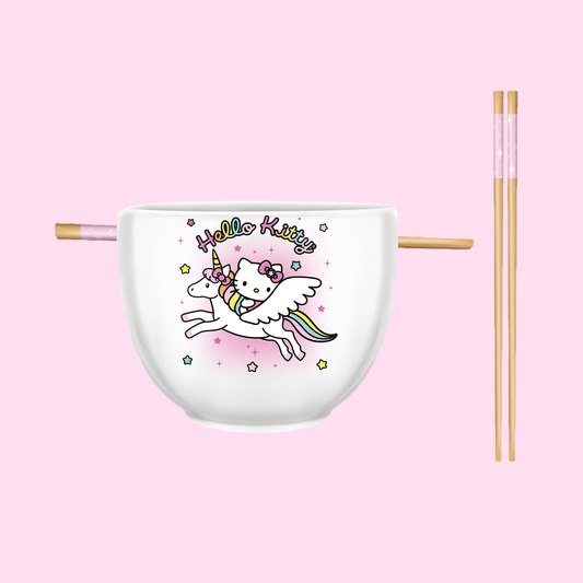 Hello Kitty Unicorn Star 20oz Ceramic Ramen Bow - OVERRATED