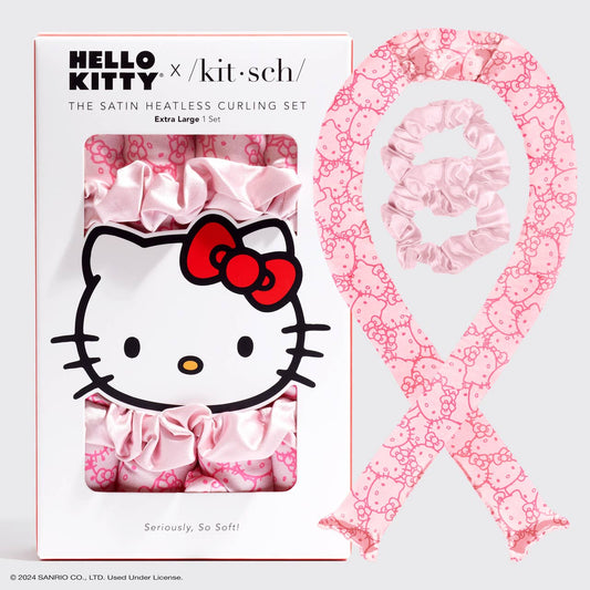Hello Kitty x Kitsch XL Heatless Curling Set - OVERRATED