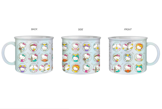 Hello Kitty Zodiac Pearlescent 20oz Ceramic Camper Mug - OVERRATED