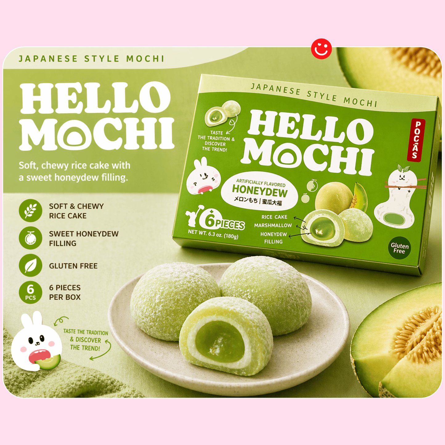 Japanese style mochi Hello Mochi blueberry milk tea boba flavor chewy - Overrated Korean Beauty & More